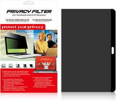 15.6-inch laptop privacy screen filter.It restricts the viewing angle to limit visibility from sides,keeping confidential information safe from prying eyes  reduce glare and protect the laptop display