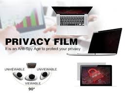 15.6-inch laptop privacy screen filter.It restricts the viewing angle to limit visibility from sides,keeping confidential information safe from prying eyes  reduce glare and protect the laptop display