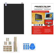 15.6-inch laptop privacy screen filter.It restricts the viewing angle to limit visibility from sides,keeping confidential information safe from prying eyes  reduce glare and protect the laptop display