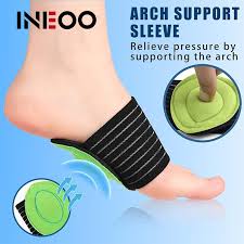Arch Support Shoe Insoles Flat Feet Pad Plantar Fascilis is a thick band of tissue spanning from the heel to the foot’s end. The plantar fascia absorbs the pressures and shock placed on the foot .