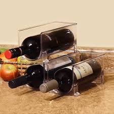 3 in 1 Wine Rack Stackable Wine Holder Kitchen Bottle Storage Rack Refrigerator Organizer Can Beer Wine Bottle Holder Rack Organizer  used to store red wine, canned beer, drink bottles, soda bottles.