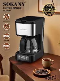Sokany Coffee Maker SK-04045 drip coffee maker, a compact electric machine designed for home or office use. This 650W appliance features a 750ml water tank, typically suitable for brewing 6cups.