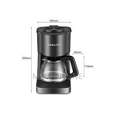 Sokany Coffee Maker SK-04045 drip coffee maker, a compact electric machine designed for home or office use. This 650W appliance features a 750ml water tank, typically suitable for brewing 6cups.