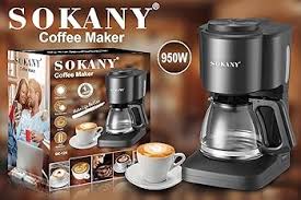 Sokany Coffee Maker SK-04045 drip coffee maker, a compact electric machine designed for home or office use. This 650W appliance features a 750ml water tank, typically suitable for brewing 6cups.