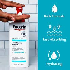 Eucerin Advanced Repair Lotion is a body moisturizer formulated for very dry skin,enriched with Ceramide 3 and Natural Moisturizing Factors to strengthen the skin's moisture barrier and provide hydrat