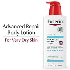 Eucerin Advanced Repair Lotion is a body moisturizer formulated for very dry skin,enriched with Ceramide 3 and Natural Moisturizing Factors to strengthen the skin's moisture barrier and provide hydrat