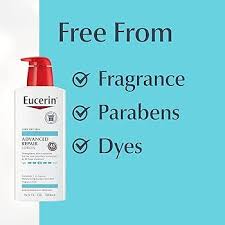 Eucerin Advanced Repair Lotion is a body moisturizer formulated for very dry skin,enriched with Ceramide 3 and Natural Moisturizing Factors to strengthen the skin's moisture barrier and provide hydrat