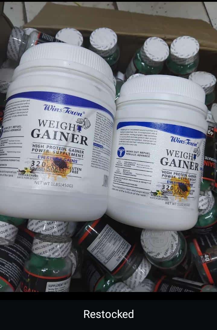 Weight Gainer Powder (450g.Take your meals as usual and boost your protein and calorie intake with weight gain supplements