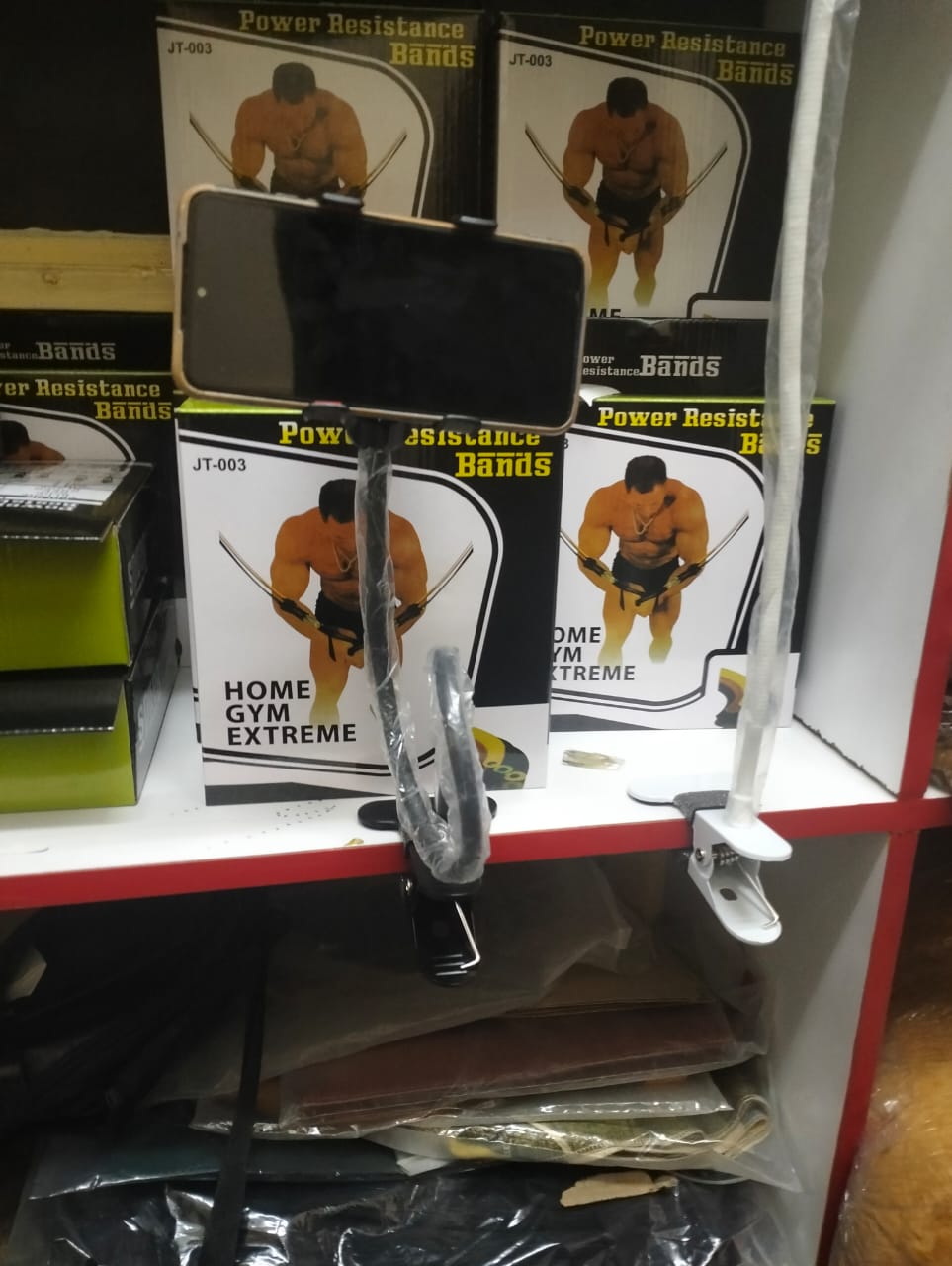 Flexible phone holder