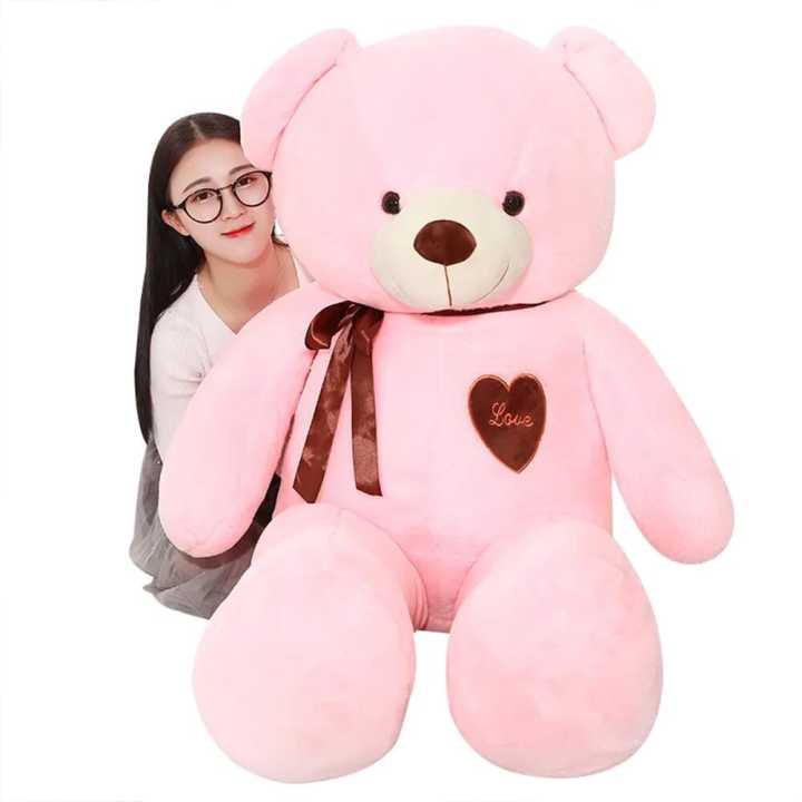large pink teddy bear  plush toy 100cm