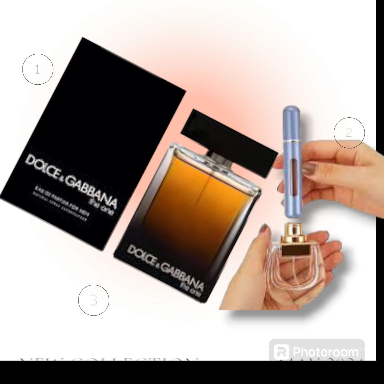Dolce & Gabbana The One, Eau De Parfum Spray, Fragrance For Men  Atomizer Perfume Bottle