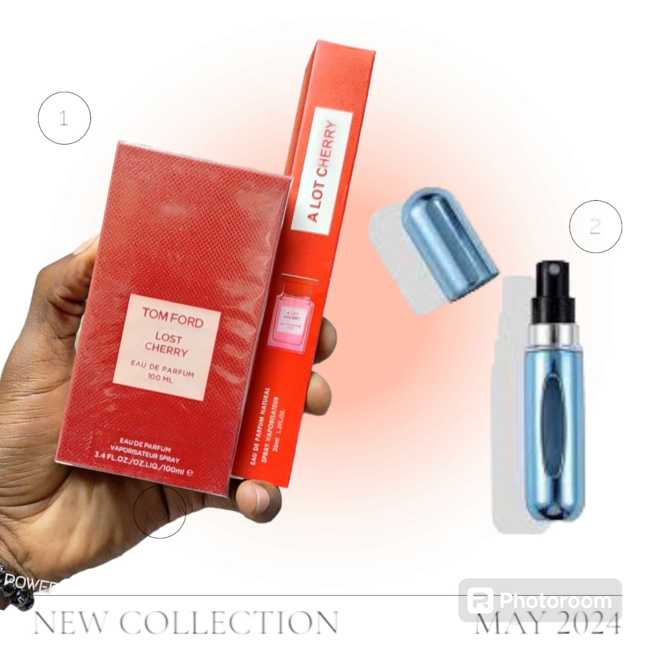 Tom Ford Lost Cherry for Unisex - 100ML EDP Spray PLUS AUTOMIZER PERFUME BOTTLE REFILL