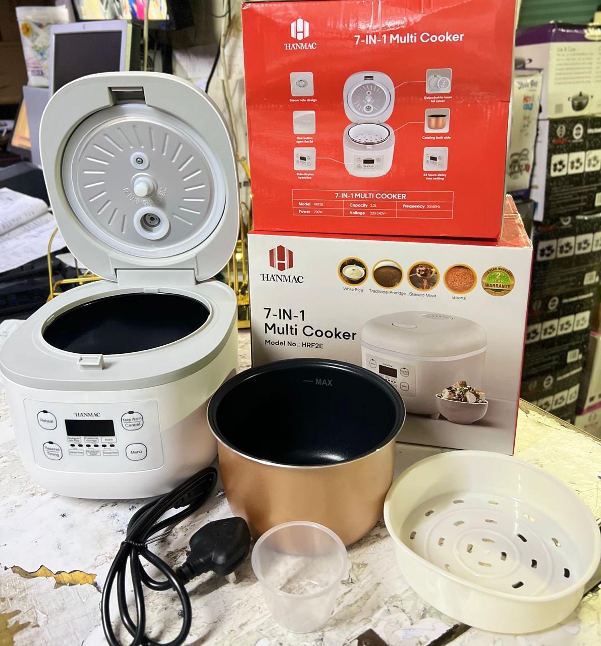 💫💯IMPROVE YOUR KITCHEN🎇❤️HANMAC 7-IN-1 Mini Multi-Functional Electric Cooker. Perfect for cooking rice and cereals
Single switch for easy operation
Easy to clean & operate
Affordable