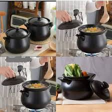 ADD A TOUCH OF GLAM TO YOUR KITCHEN with 5.2ltrs Porcelain Cooking pot.Advantages Lead-free, eco-friendly, Withstanding high temperature and cold, handmade
Applicable Stove General Use for Gas, Kitche