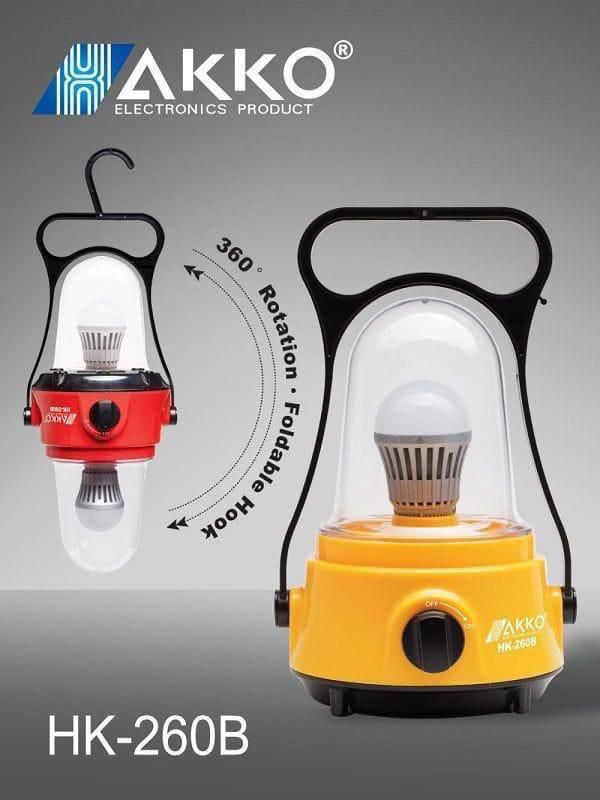 Hakko 260B Rechargeable Lamp - lamp shade illuminates the whole room, has a very long life and lights for up to 18 hours .