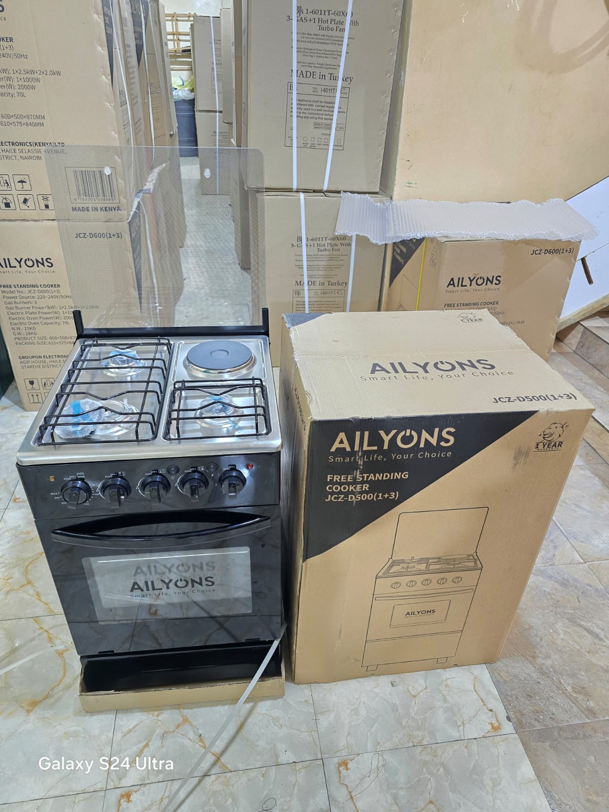 Best price for AILYONS 50*55 3+1 STANDING COOKER WITH ELECTRIC OVEN ...