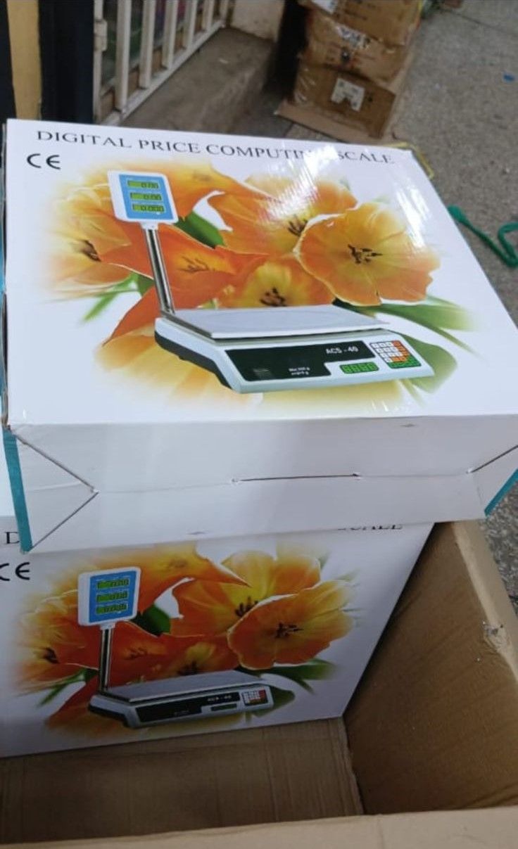 DIGITAL PRICE COMPUTING WEIGHING SCALE - Double sided display (front and back) that shows the weight and pricing, Computerized digital weighing scale suitable for butcheries,food,fruits,cereal shops.