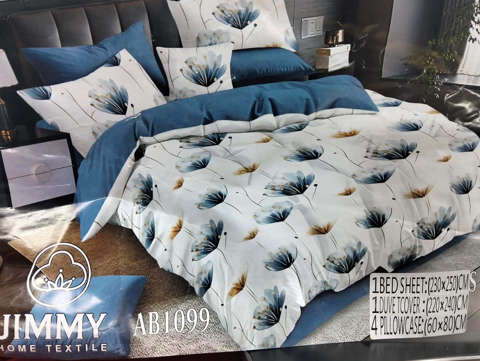 6-Piece Duvet Cover Set 6×7 – 1 Duvet Cover, 1 Flat Sheet & 4 Pillowcases, Durable, fade-resistant, and easy to maintain, Lightweight and suitable for all-season use.