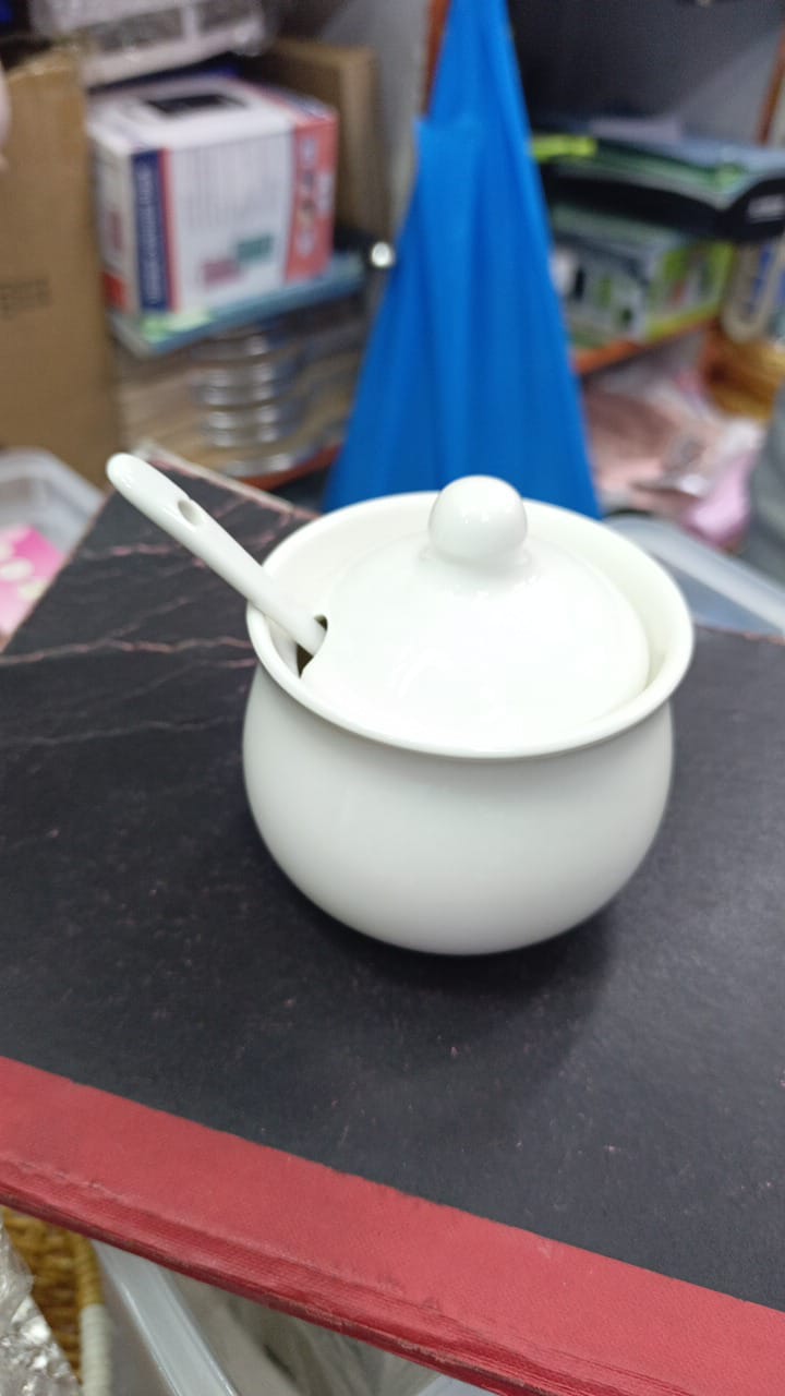 CLEARANCE OFFER Ceramic Glass Sugar Dish