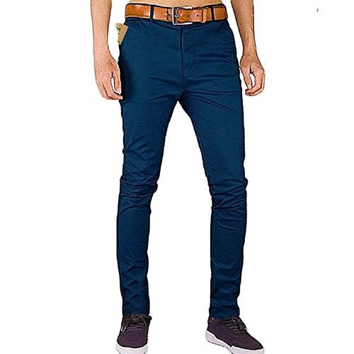 CLEARANCE OFFER Navy Blue Soft Khaki Trouser Stretch Slim Fit Casual