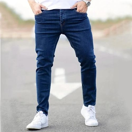 CLEARANCE OFFER MEN DENIM SLIM FIT NON FADE JEANS-
