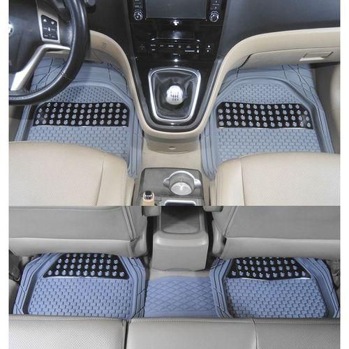 CLEARANCE OFFER Grey Car Floor Mats For 5 Seater Vehicles, Heavy Duty Rubber