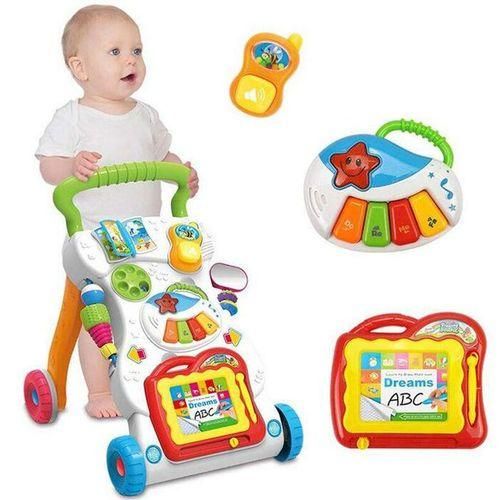 CLEARANCE OFFER Huanger Musical Push, Play & Learning Toy Baby Walker