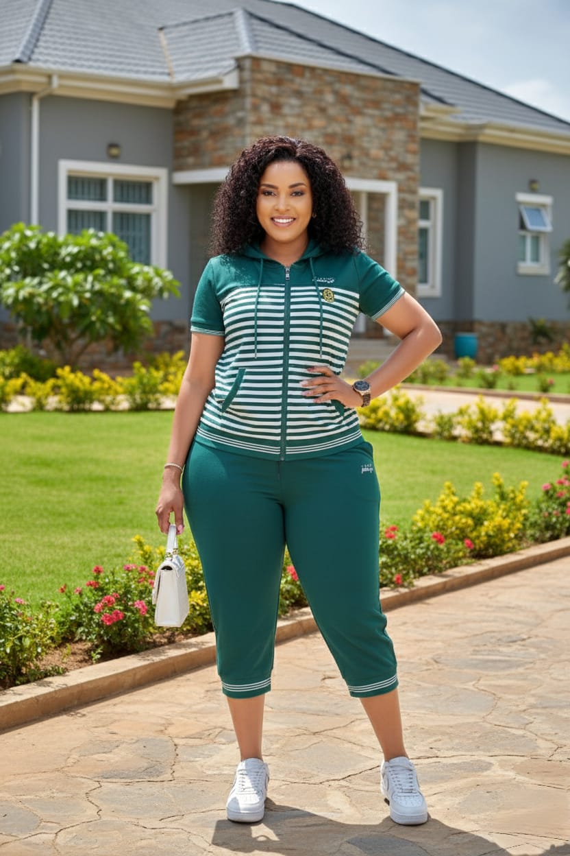 FIRST CLASS SEMI TURKEY STYLISH 3\4 LADIES TRACKSUITS PERFECT FOR CASUAL WEAR,TRAVEL OR WORKOUTS