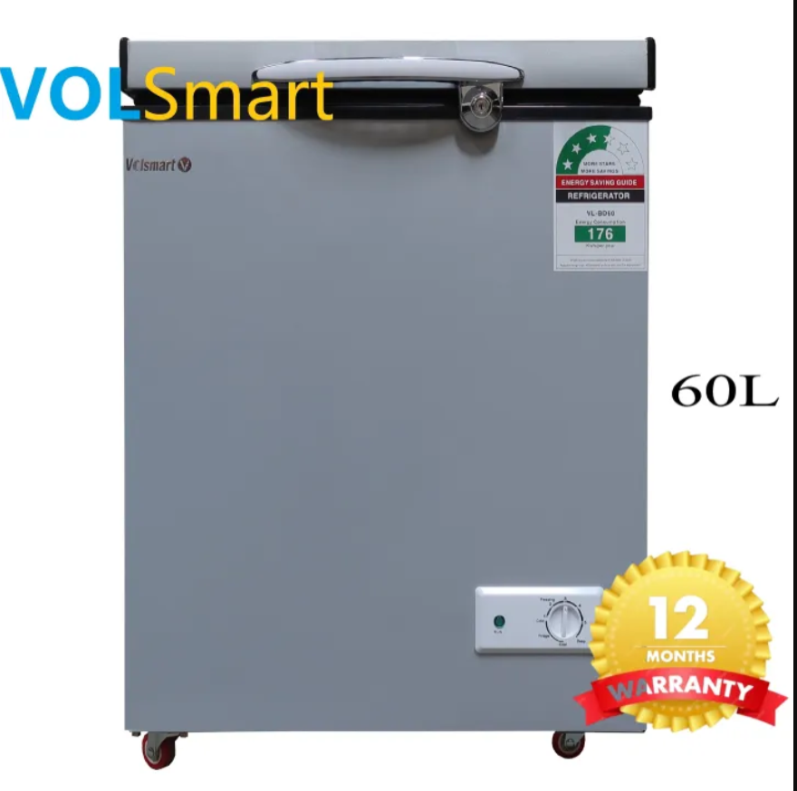 Volsmart 60L Chest Freezer Portable Refrigerator Single Door Fridge with Lock and Keys BD-60