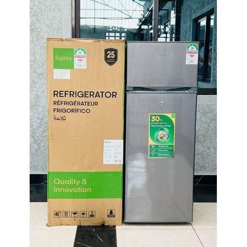 Syinix 210 Litres Double Door Refrigerator + Fridge Guard