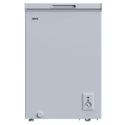 Oryx 95 L Chest Freezer, 95L, White Inner, Light Grey