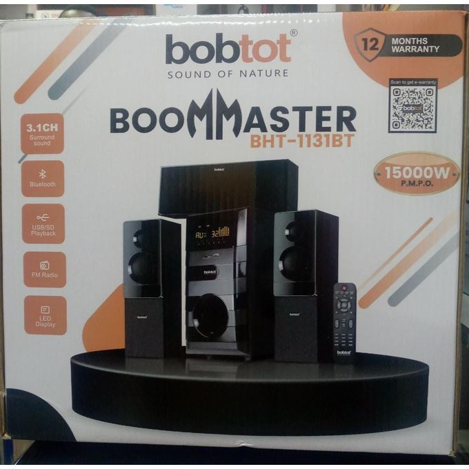WOOFER;-  Bobtot BHT-1131BT/SHT1130BT HOME THEATRE SYSTEM 3.1Ch Remote LED Display Compatible with DVD, CD, MPEG-4, MP3 & WMA Aux/Digital FM ready