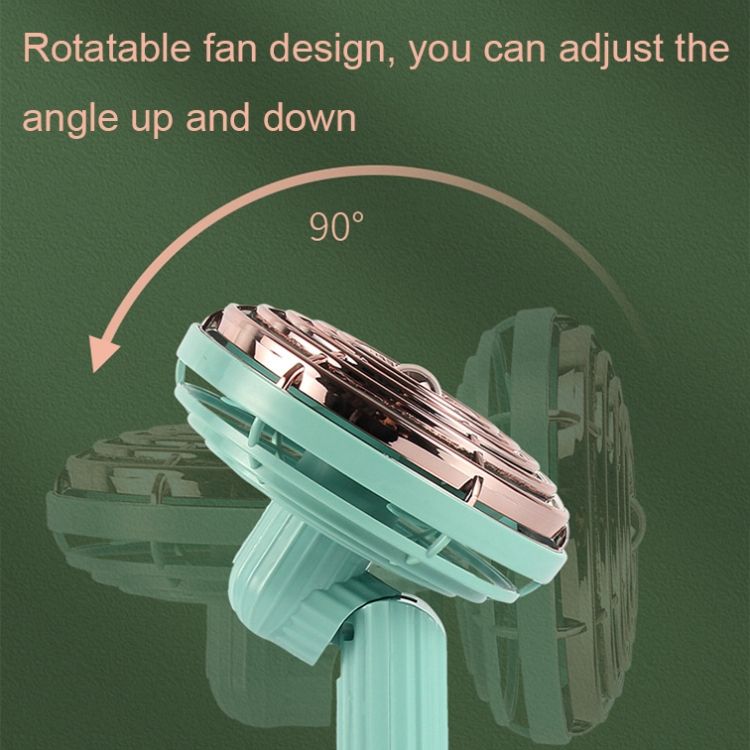 Retro Handheld & Desktop Rotatable Fan | Portable USB-Charging, Silent Cooling