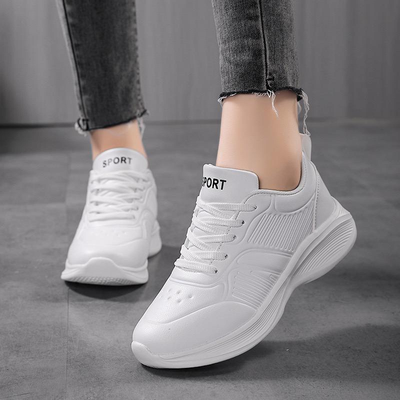 Women Shoes Fashion Sneakers EUR Size 36-42 New Arrival Outdoor Damping Cushion Sneakers Marathon Jogging Shoes Ladies Casual Tennis Shoes Female Platform Sneakers Athletic Walking Footwear