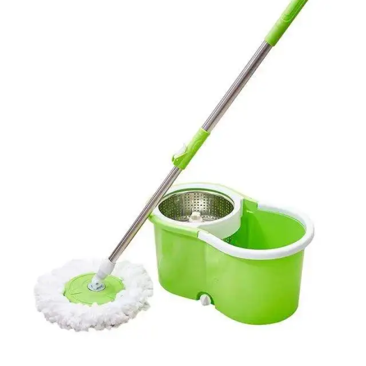 Spinning mop cleaning mop easy to use self drying mop 360° spinning microfiber mop for faster, tireless and easy cleaning floor Washing with bucket and adjustable height of the mob to safe back strain