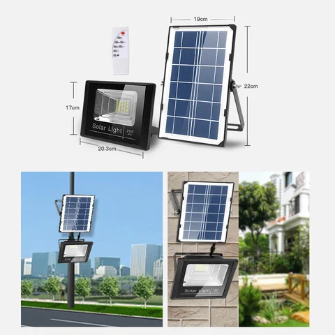 Solar Light 100W  Street outdoor light waterproof Solar security lights dusk to dawn high brightness ,many working hours solar powered Solar street lights outdoor lights high quality outdoor lights, .