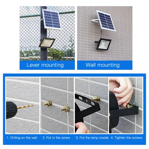 Solar Light 100W  Street outdoor light waterproof Solar security lights dusk to dawn high brightness ,many working hours solar powered Solar street lights outdoor lights high quality outdoor lights, .