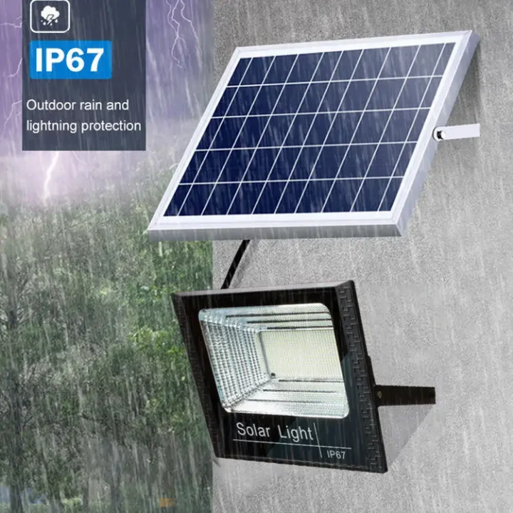 100W Solar floodlight outdoor waterproof solar security light for residential compound, street, garden,yard