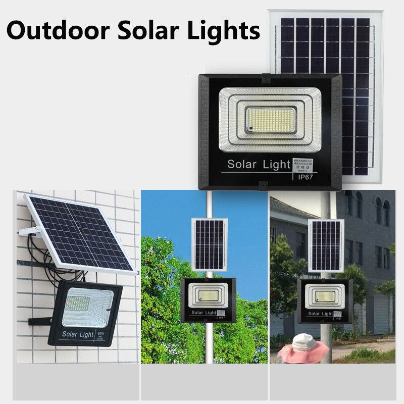 100W Solar light security street Flood Light Outdoor with Remote Control, LEDs Super Bright Solar infrared  Light, Security Spot Wall Lamp for Yard Outdoor Street Barn.