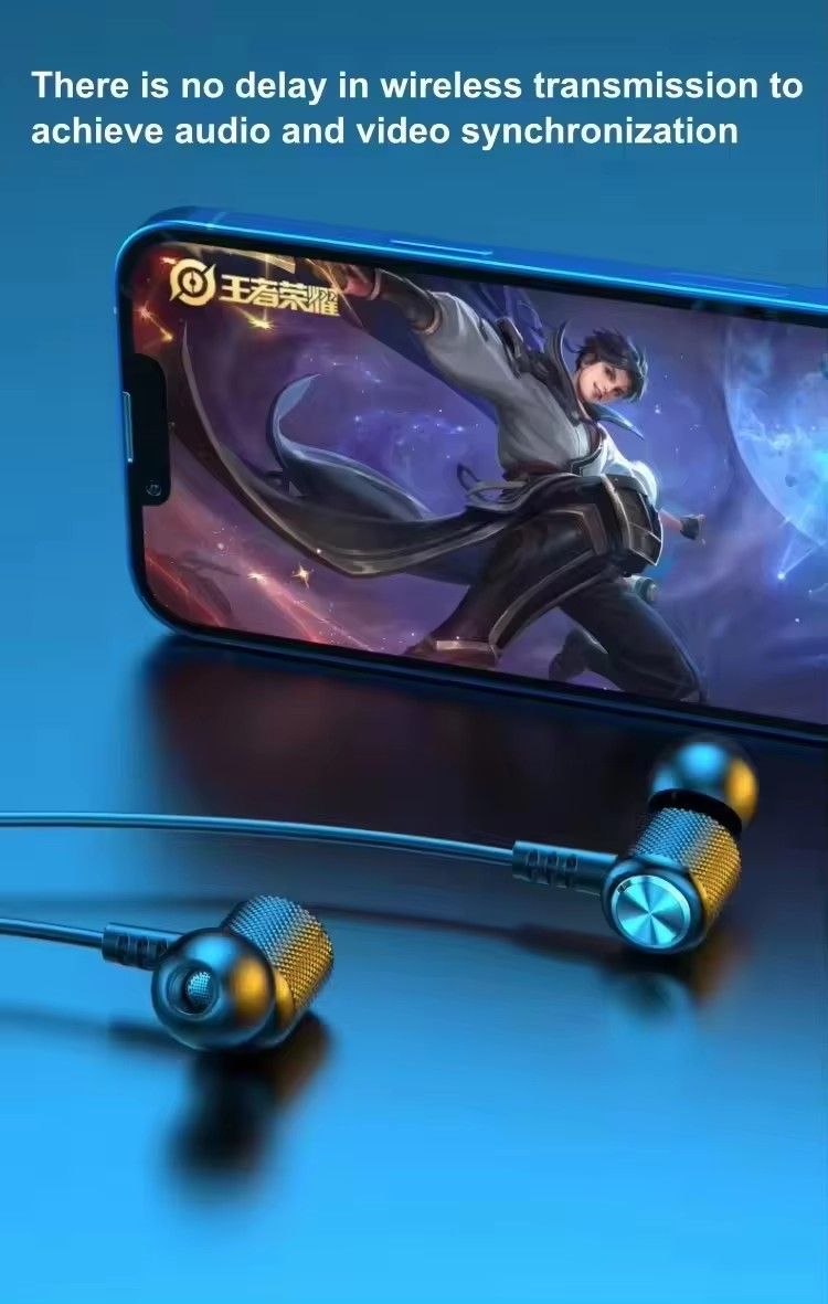 Wireless Neckband Headphone Electronics Sport Earphone Neckband Magnetic Bass Headset Handsfree Earbuds with Mic
