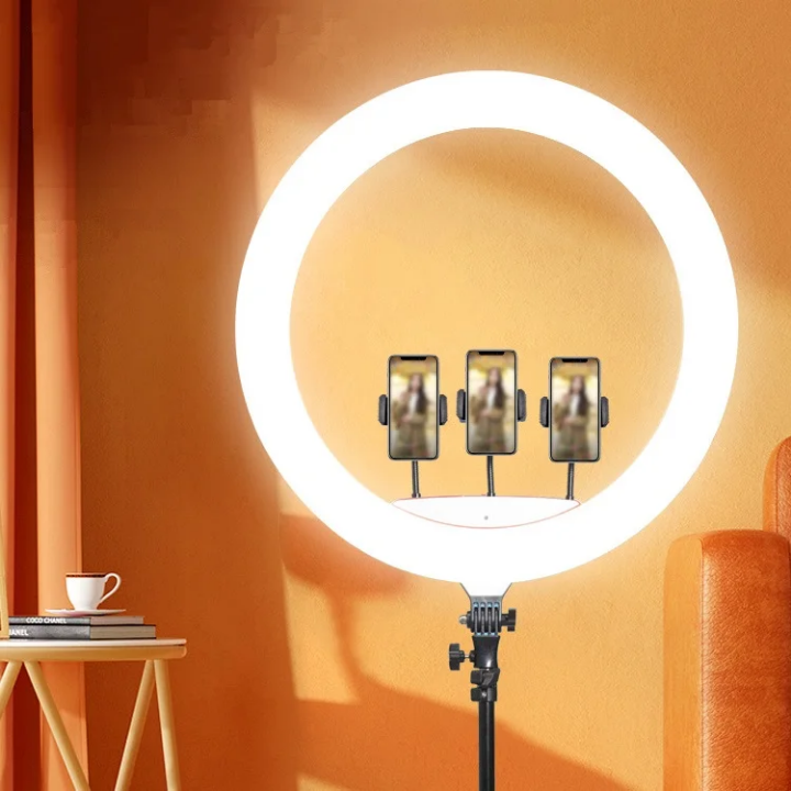 18inch ring light with Tripod stand,remote shutter, phone holders 18inch Ring Light huge super bright 18inch Ring Light for live streaming, photography, video shooting,content creation,TikTok, podcast