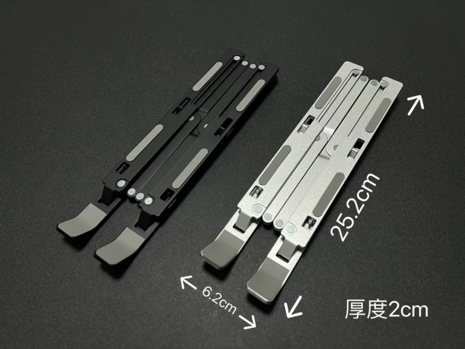 Laptop stand big size metallic laptop Holder  Adjustable Portable Foldable Ergonomic Aluminium Laptop Stand for all sizes metallic laptop stand