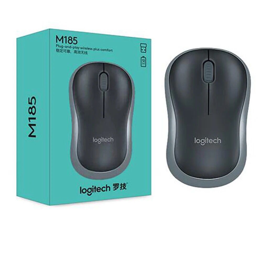 LOGITECH M185 Wireless Mouse - Plug And Play