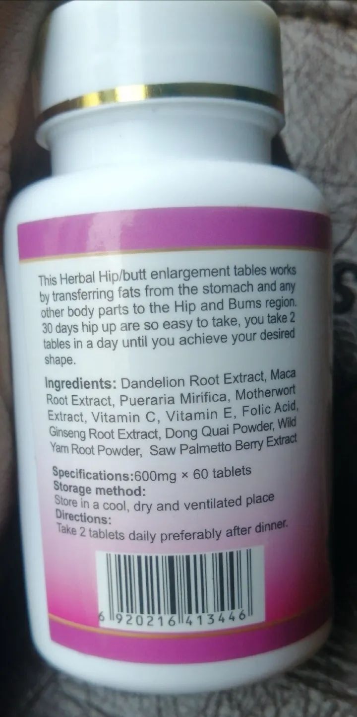 BUTT BOOSTER Firmer Buttocks 60 Tablets supplements