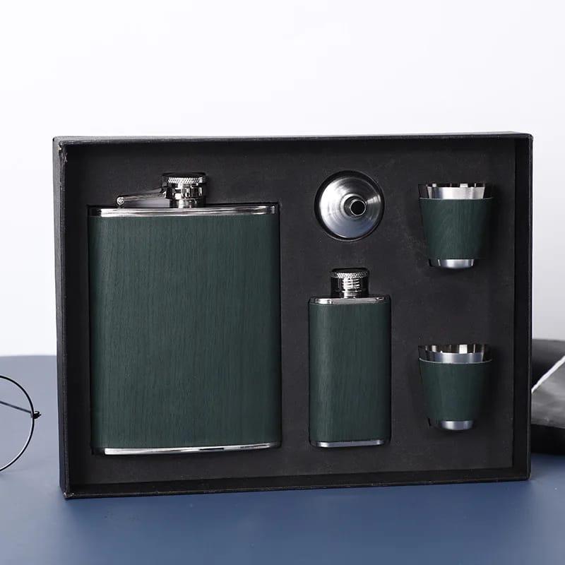 Best Price For Whiskey Flasks With Tot Cups Funnel Gift Set