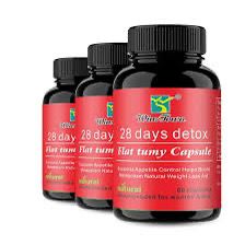 28 Days Detox and Flat Tummy Capsule | Dietary Supplement for Detoxification, Appetite Control, Metabolism, and Flat Tummy