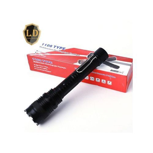 Type 1108 Torch with Shock Flashlight Self Defense Rechargeable