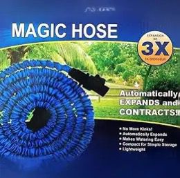Magic Hose Pipe Ideal for many watering and cleaning uses, such as gardening, car washing, house cleaning, boat cleaning etc.
Watering irrigation garden hose with space-savingSpray Watering Green/Blue