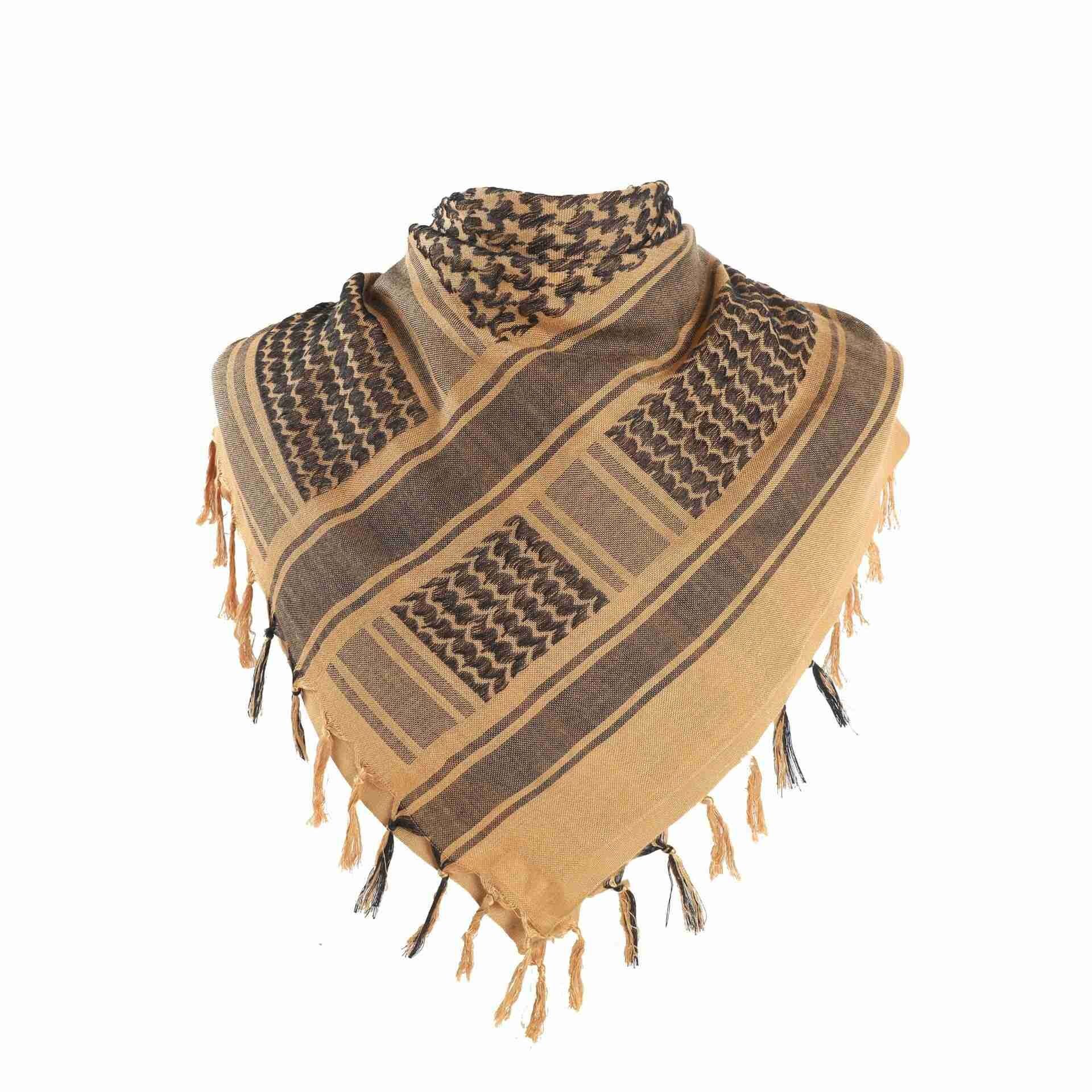 Fashion Tactical Desert Scarf Headshawl With Tassel For Men Women Bandana Scarf Mask