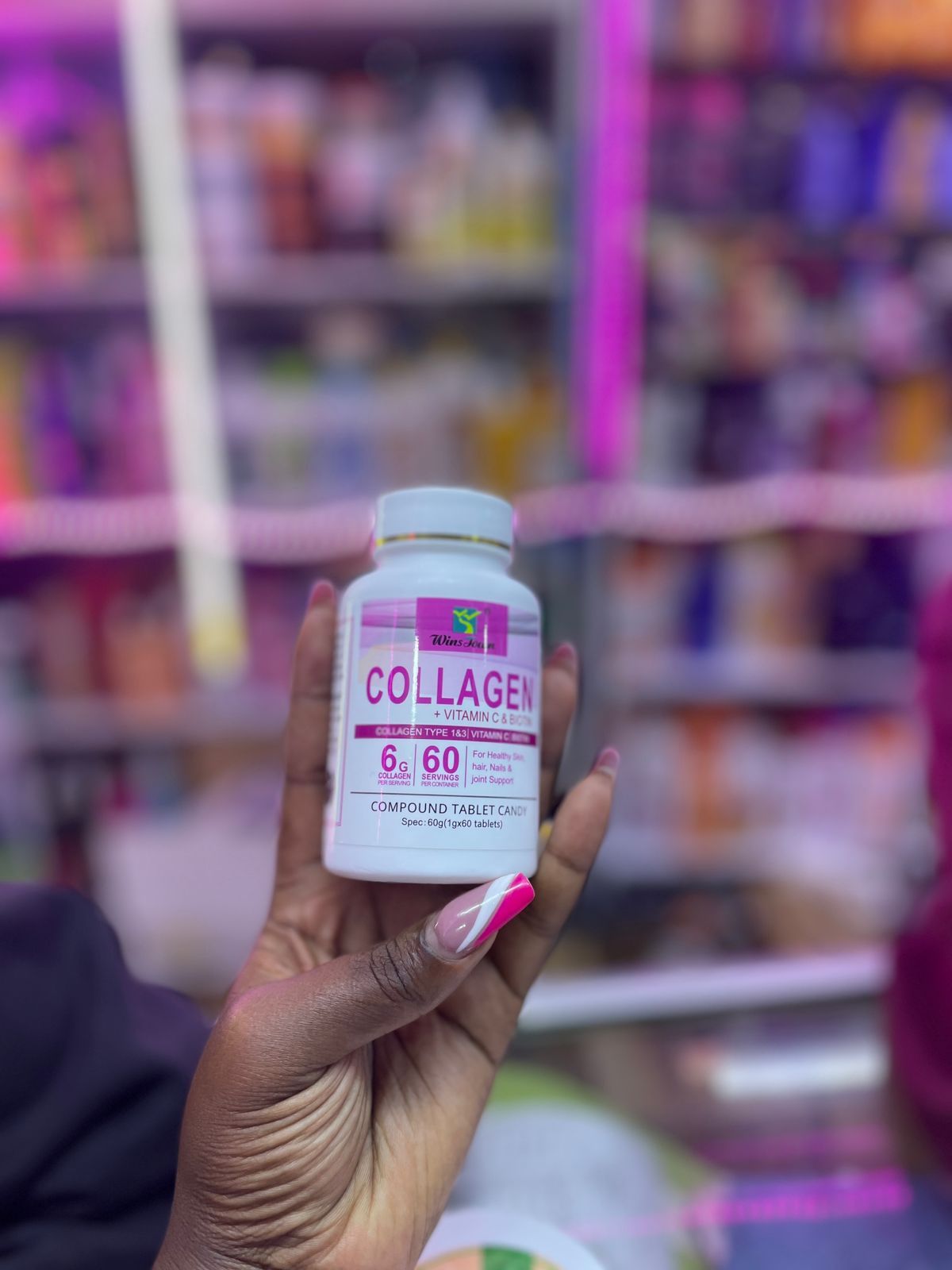 Collagen Tablets with Vitamin C and Biotin (6000mg collagen)